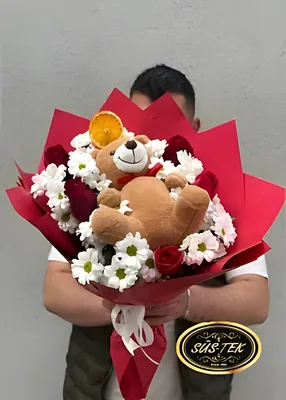 Soft Ayıcık 5 Gül Papatya